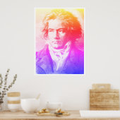 Poster Beethoven Dans Les Couleurs (Cuisine)