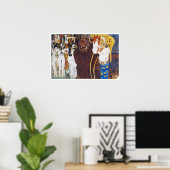 Poster Beethoven Frieze (détail), Gustav Klimt (Bureau à domicile)