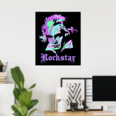 Poster Beethoven Rockstar (Bureau à domicile)