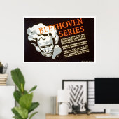 Poster Beethoven Series 1937 WPA (Bureau à domicile)