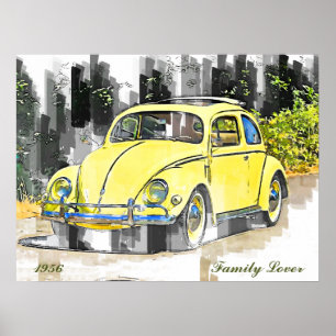 Poster Beetle 1956 Amoureux de la famille