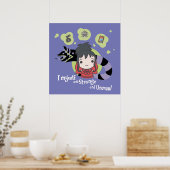 Poster Beetlejus | Chibi Lydia "Étrange et inhabituel" (Cuisine)