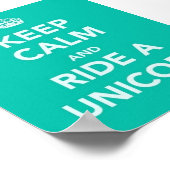 poster "BEHOUD KALK EN RIDE EEN UNICORN" (Hoek)