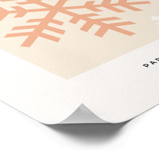 Poster Beige de Noël (Coin)