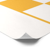 Poster Beige Jaune Non daté À damiers Calendrier Janvier (Coin)