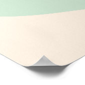 Poster Beige Une Ligne Fleur Abstrait Art Floral Imprimer (Coin)