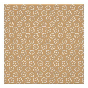 Poster Beige Y2K Audacieux Fleur Sauvage Vibrant Art de P
