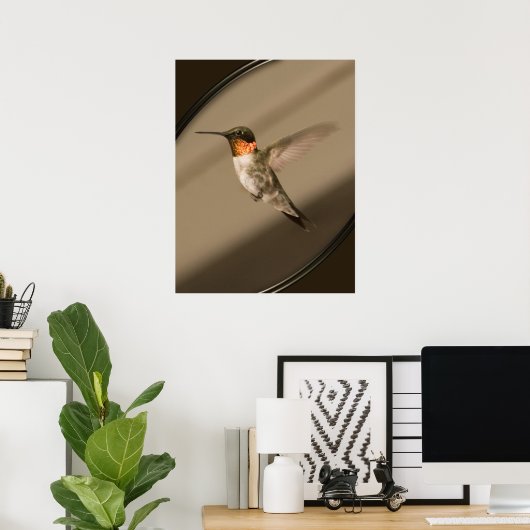 Poster Beija Flor (Bureau à domicile)