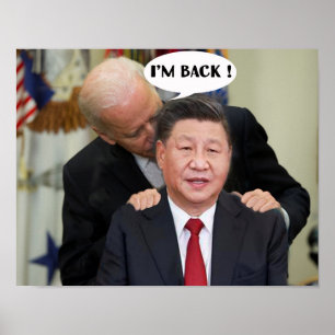 POSTER BEIJING BIDEN JE SUIS DE RETOUR