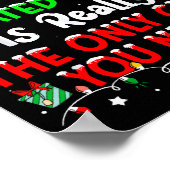 Poster Being Related To Me Funny Christmas Family Xmas Pa (Coin)