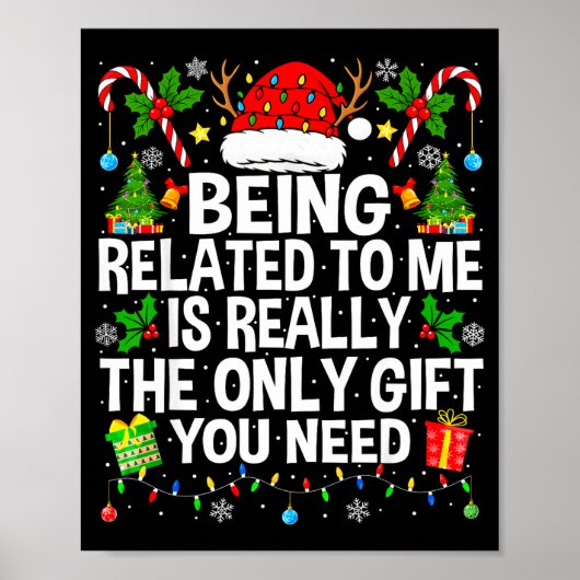 Poster Being Related To Me Is Really The Only Xmas Funny (Devant)