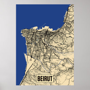 Poster Beiroet Map