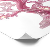 Poster Bel arbre rose PAILLAGE ROSE (Coin)