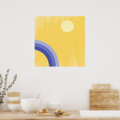Poster bel art abstrait (Cuisine)