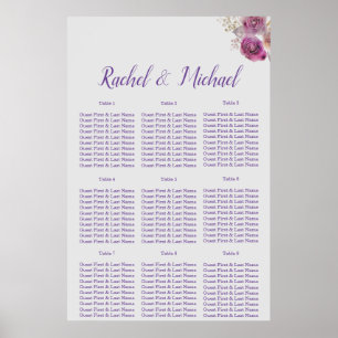 Poster Bel Mariage de charme Floral