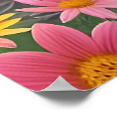 Poster Bel Oiseau dans une Scène de Nature Côtière (Coin)