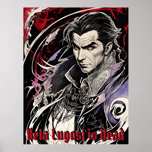 Poster Bela Lugosi est mort - Art rétro exquis (Devant)