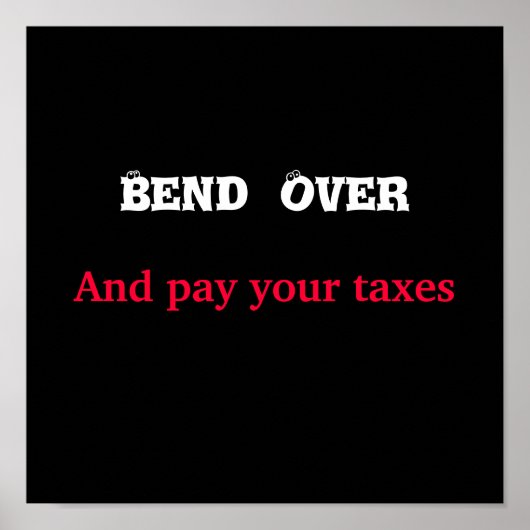 poster belastingen (Voorkant)