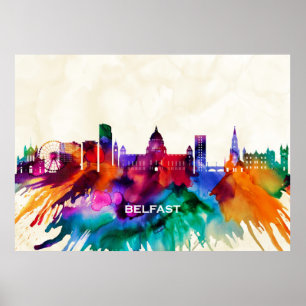 Poster Belfast Skyline