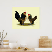 Poster Belge d'Anvers Bantams : Quail (Cuisine)