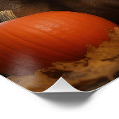 Poster Belge Malinoi Puppy Automne Citrouille de plaisir (Coin)