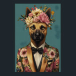 Poster Belgian Malinois In Suit Poster, Belgian Malinois<br><div class="desc">Belgian Malinois In Suit Poster, Belgian Malinois Portrait, Belgian Malinois Oil Painting, Animal Head Human Body Poster, Dog Poster, Pet funny bathroom decor, bathroom wall art, funny animal print, toilet humor decor, dog on toilet, are you pooping, toilet paper hat, whimsical wall art, animal bathroom art, printable wall art, digital...</div>