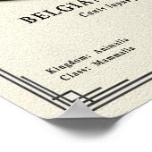 Poster Belgian Malinois Zoology Series (Coin)