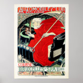 Poster Belgique Automobile Club Art Nouveau Georges Gaudy (Devant)