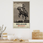 Poster Belgique Bruxelles (Cuisine)
