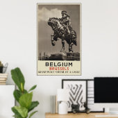Poster Belgique Bruxelles (Bureau à domicile)