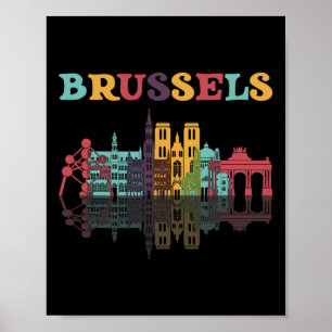 Poster Belgique Bruxelles Voyage Famille Vacances T Europ