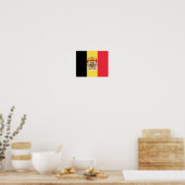 Poster Belgium Flag & COA (Cuisine)