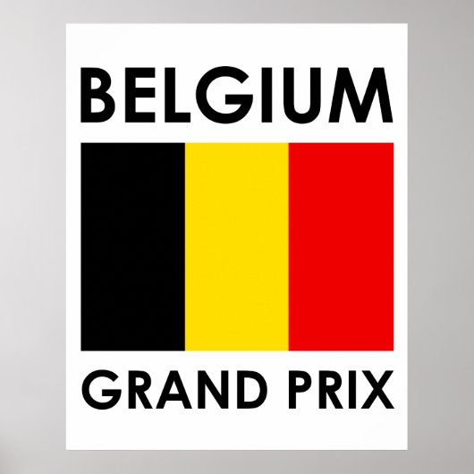 Poster Belgium Grand Prix (Devant)