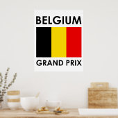 Poster Belgium Grand Prix (Cuisine)