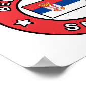 Poster Belgrade Serbie (Coin)