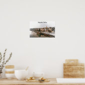 Poster Belgrade Serbie Balkan Vue panoramique (Cuisine)