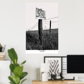 Poster Believe and Barbed Wire, Highway 97, Oregon (Bureau à domicile)