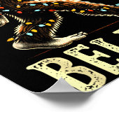 Poster Believe Bigfoot Sasquatch Santa Reindeer Christmas (Coin)