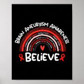 Poster Believe Brain Aneurysm Awareness Month Brain Aneur (Devant)