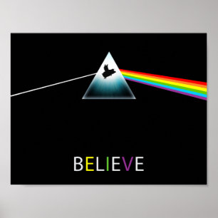 Poster Believe-Flying Pig Prism