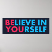 Poster Believe in yourself (Devant)
