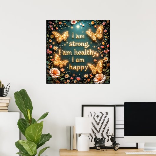 Poster Believe in yourself - Powerful Self Motivation #1 (Bureau à domicile)