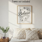 Poster Believe Magical Stars - Boho Celestial