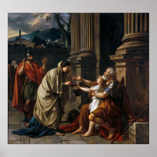 Poster Belisarius par Jacques Louis David (Devant)