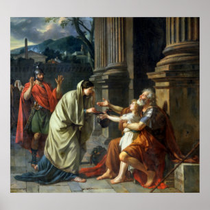 Poster Belisarius priant pour l'aumône, 1781