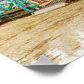 Poster Belize Caribbean Beach Scenery (Coin)