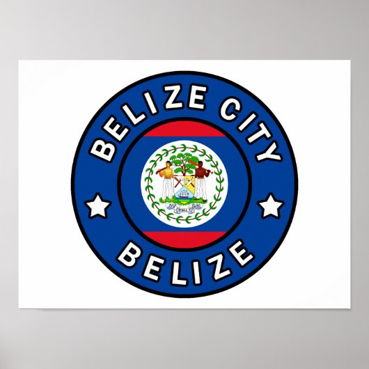 Poster Belize City Belize (Devant)