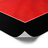 Poster Belize - Fleur rouge (Coin)