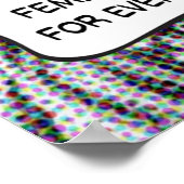 Poster bell hoche le féminisme est pour tout le monde (Coin)