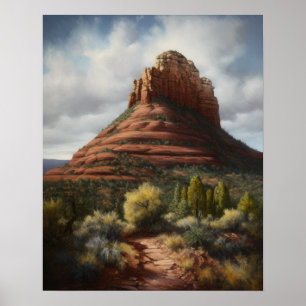 Poster Bell Rock Sedona Arizona Peinture Art Imprimer Pos